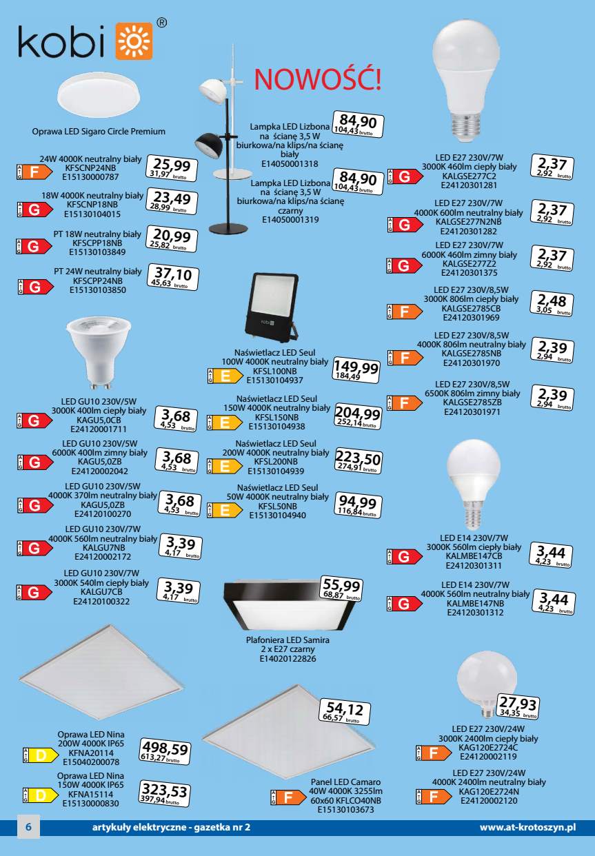 A-T Oświetlenie - Elektryka Gazetka promocyjna