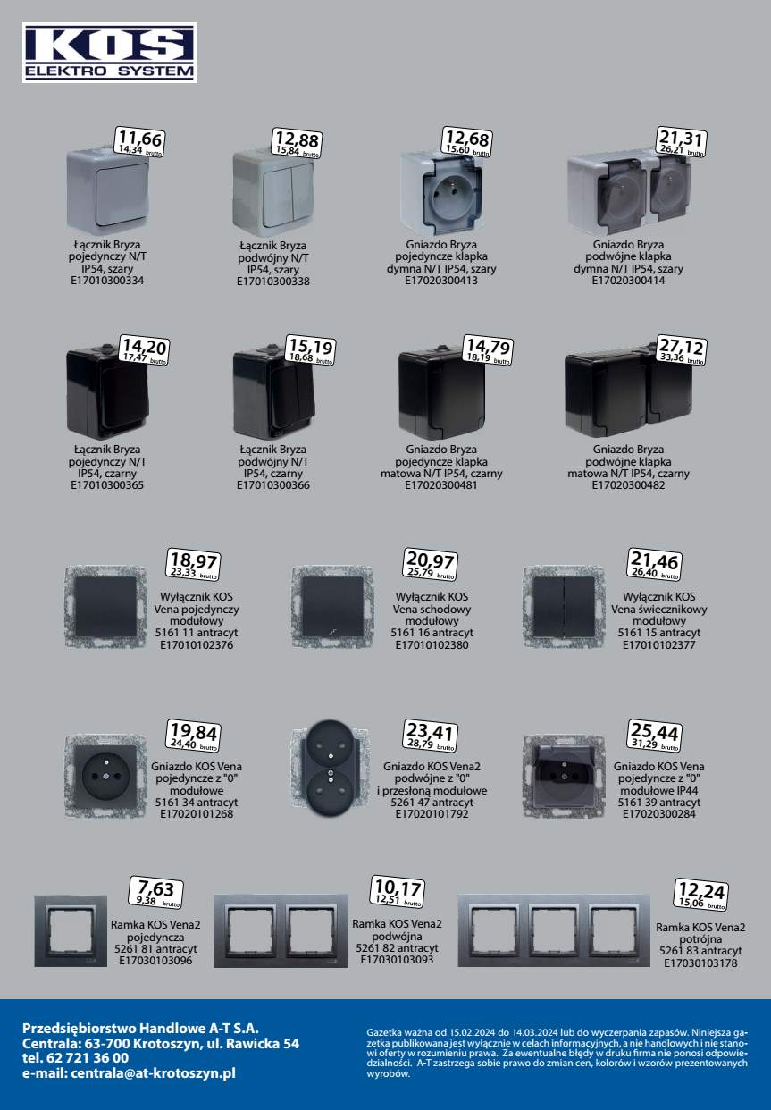 A-T Oświetlenie - Elektryka Gazetka promocyjna