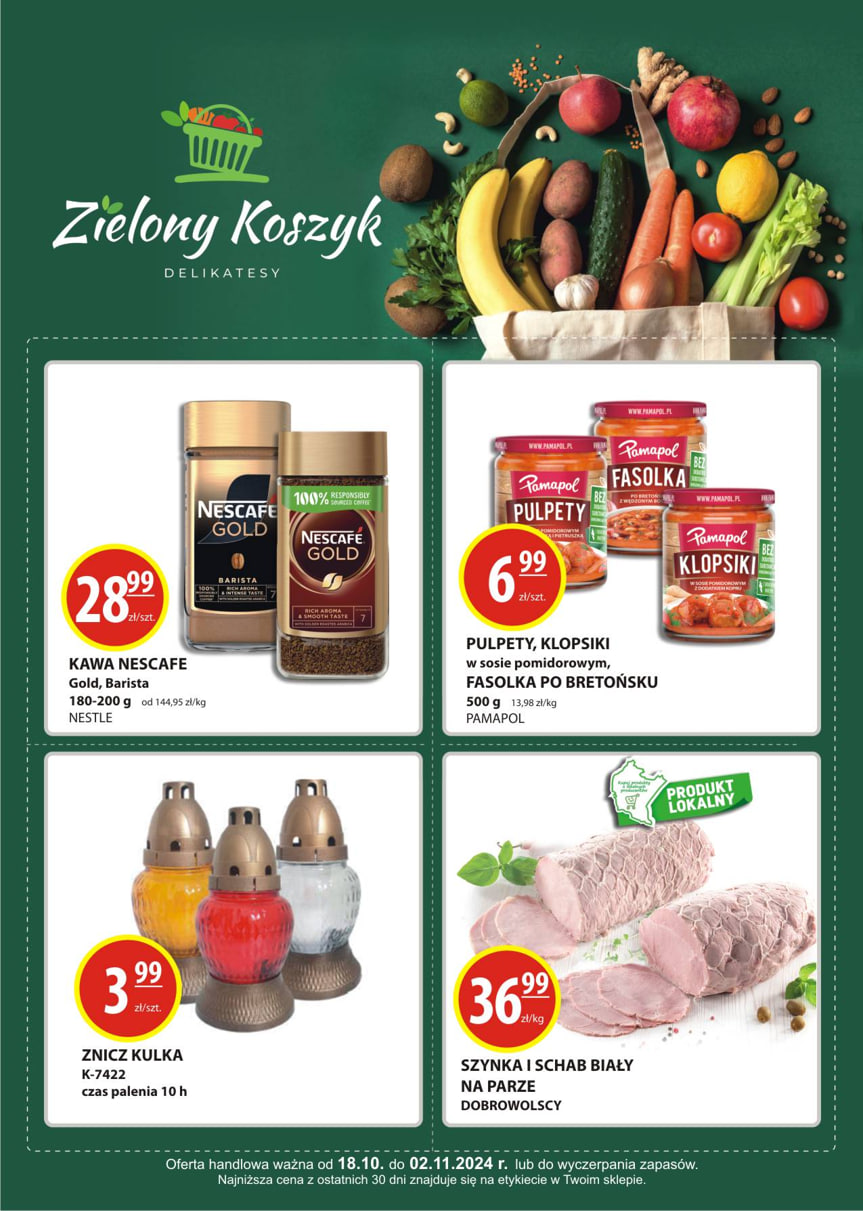 Zielony koszyk gazetka