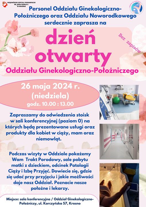Dzień otwarty Oddziału Ginekologiczno-Położniczego w Krośnie