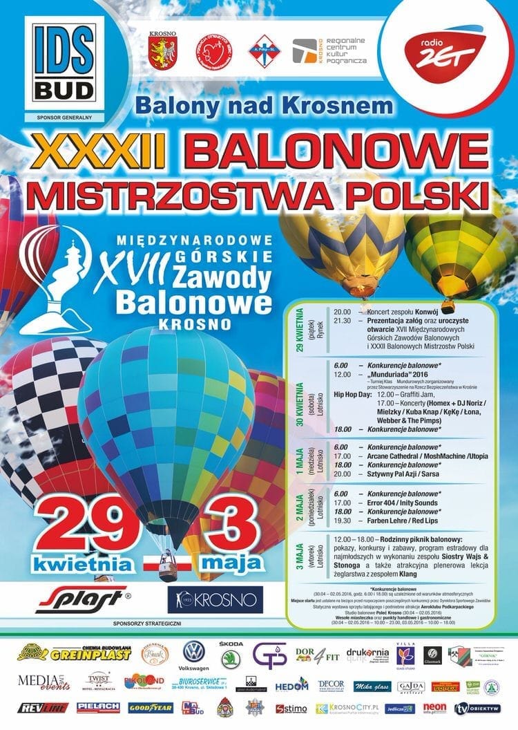 Balony nad Krosnem 2016 - 3 maja