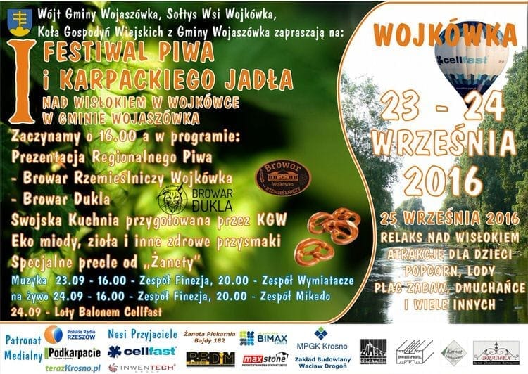 I Festiwal Piwa i Karpackiego Jadła nad Wisłokiem w Wojkówce