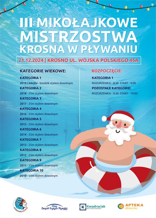 III Mikołajkowe Mistrzostwa Krosna w Pływaniu