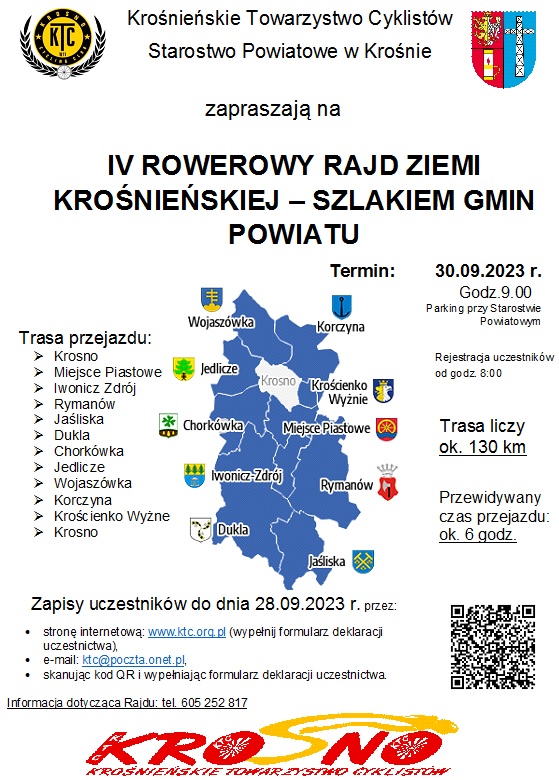 IV Rowerowy Rajd Ziemi Krośnieńskiej Szlakiem Gmin Powiatu