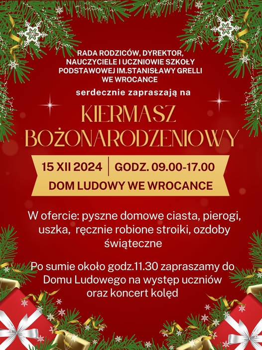 Kiermasz Bożonarodzeniowy we Wrocance