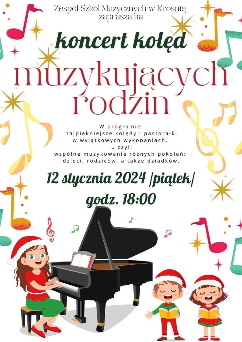 Koncert kolęd muzykujących rodzin