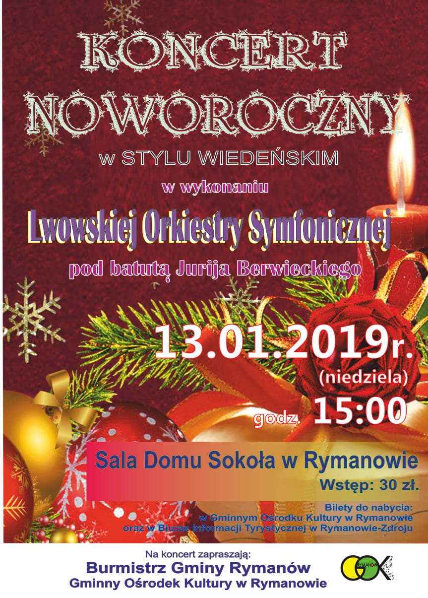 Koncert Noworoczny w stylu wiedeńskim w wykonaniu Lwowskiej Orkiestry Symfonicznej