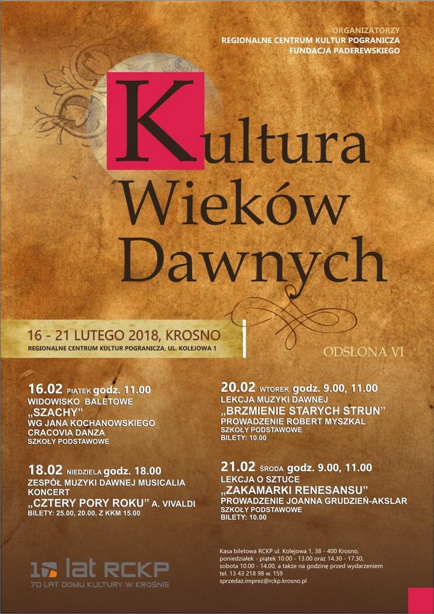 Kultura Wieków Dawnych - Koncert "Cztery Pory Roku"