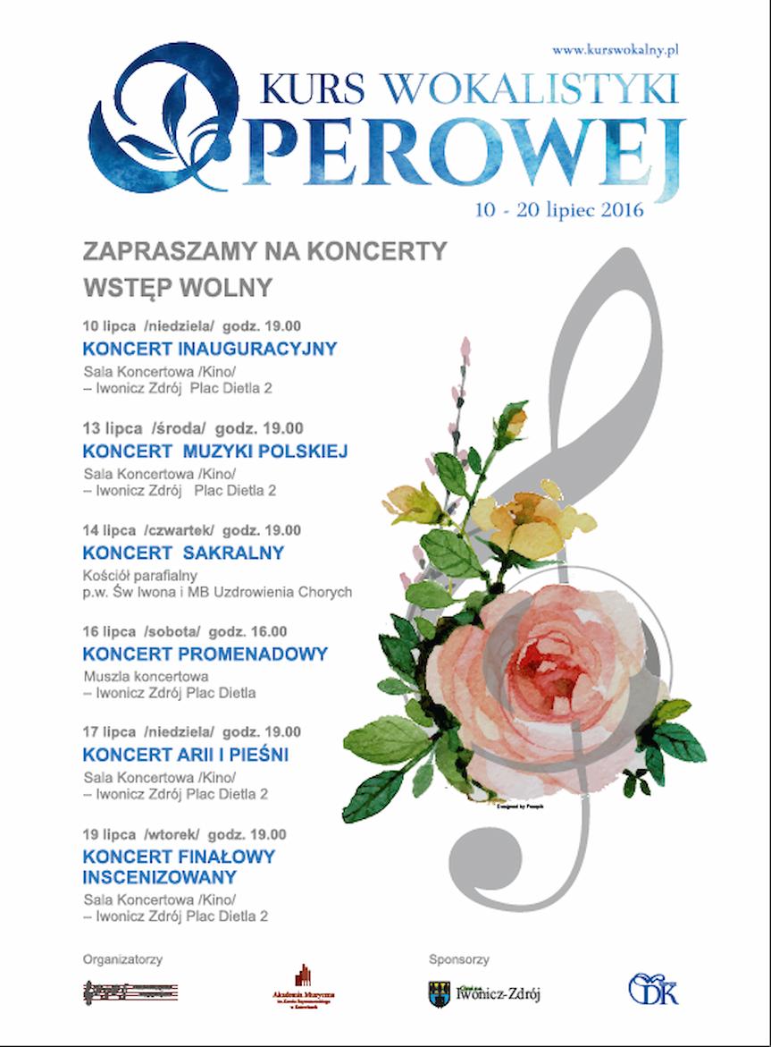 Kurs Wokalistyki Operowej - Koncert inauguracyjny