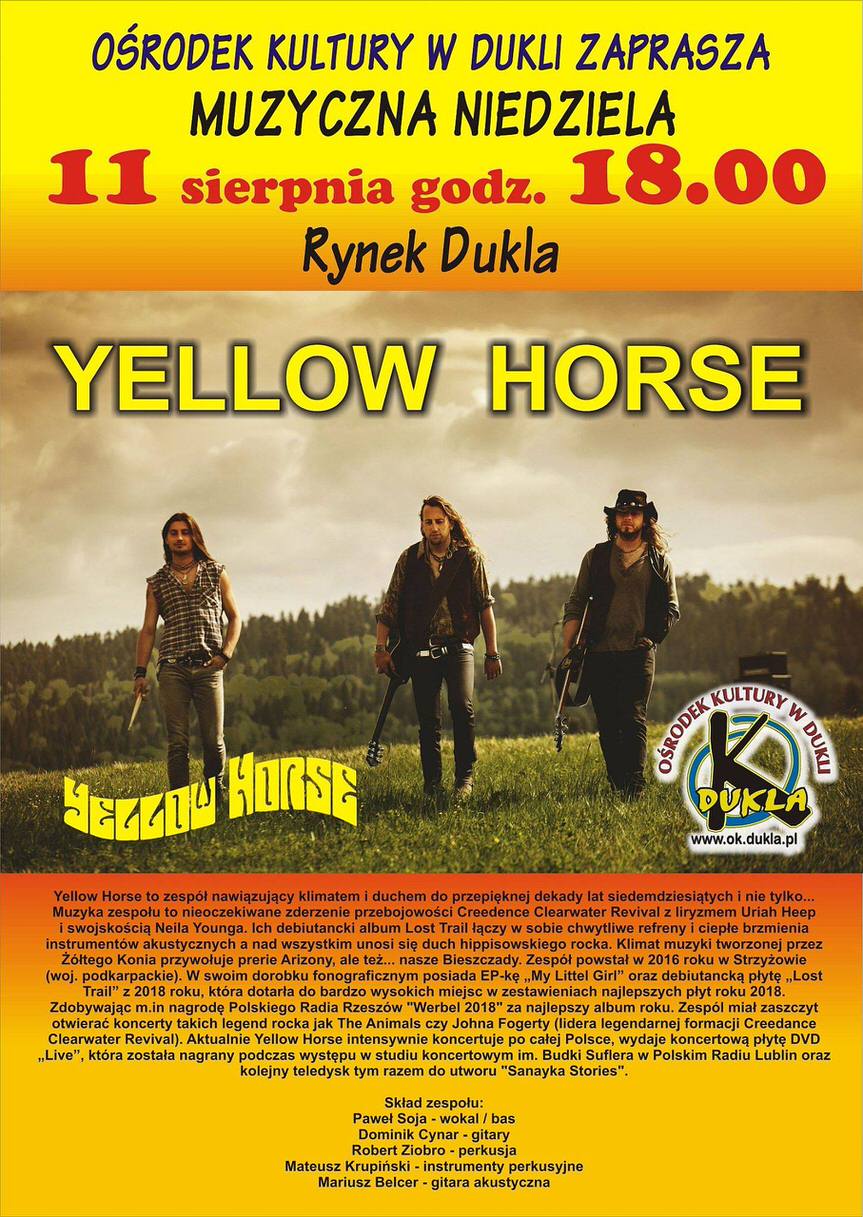 Muzyczna Niedziela w Dukli - Yellow Horse