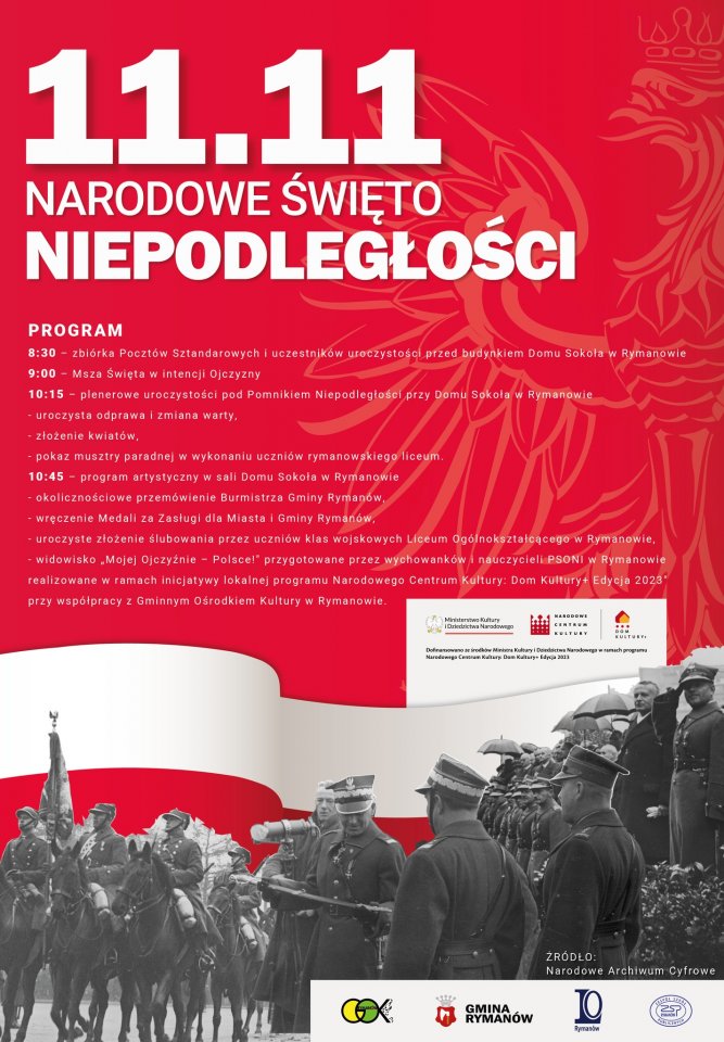 Obchody Święta Niepodległości w Rymanowie