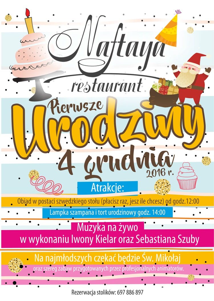 Pierwsze urodziny Restauracji Naftaya