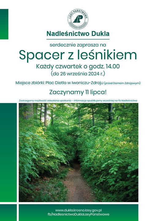 Spacer z leśnikiem w Iwoniczu-Zdroju