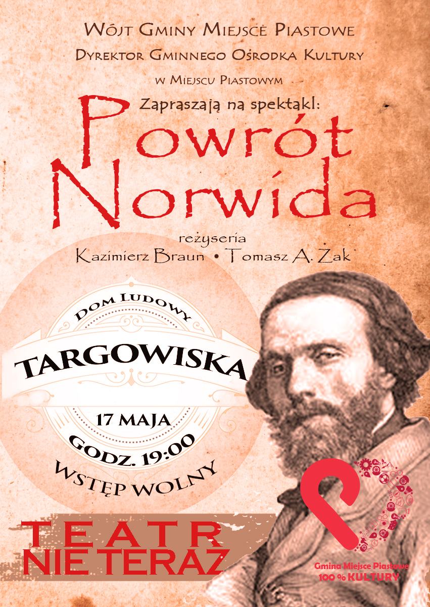 Spektakl "Powrót Norwida"