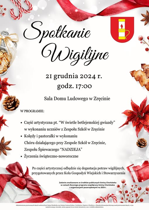 Spotkanie Wigilijne w Zręcinie