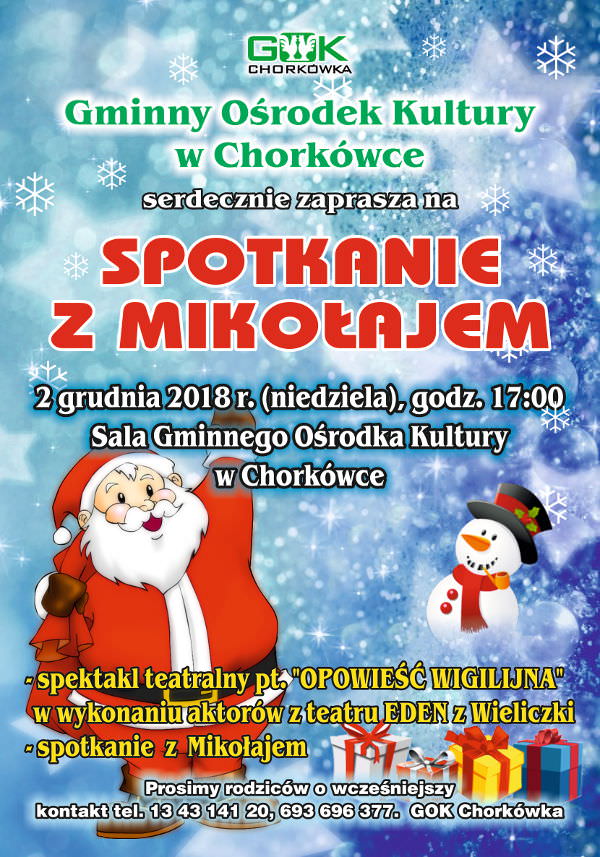 Spotkanie z Mikołajem w Chorkówce