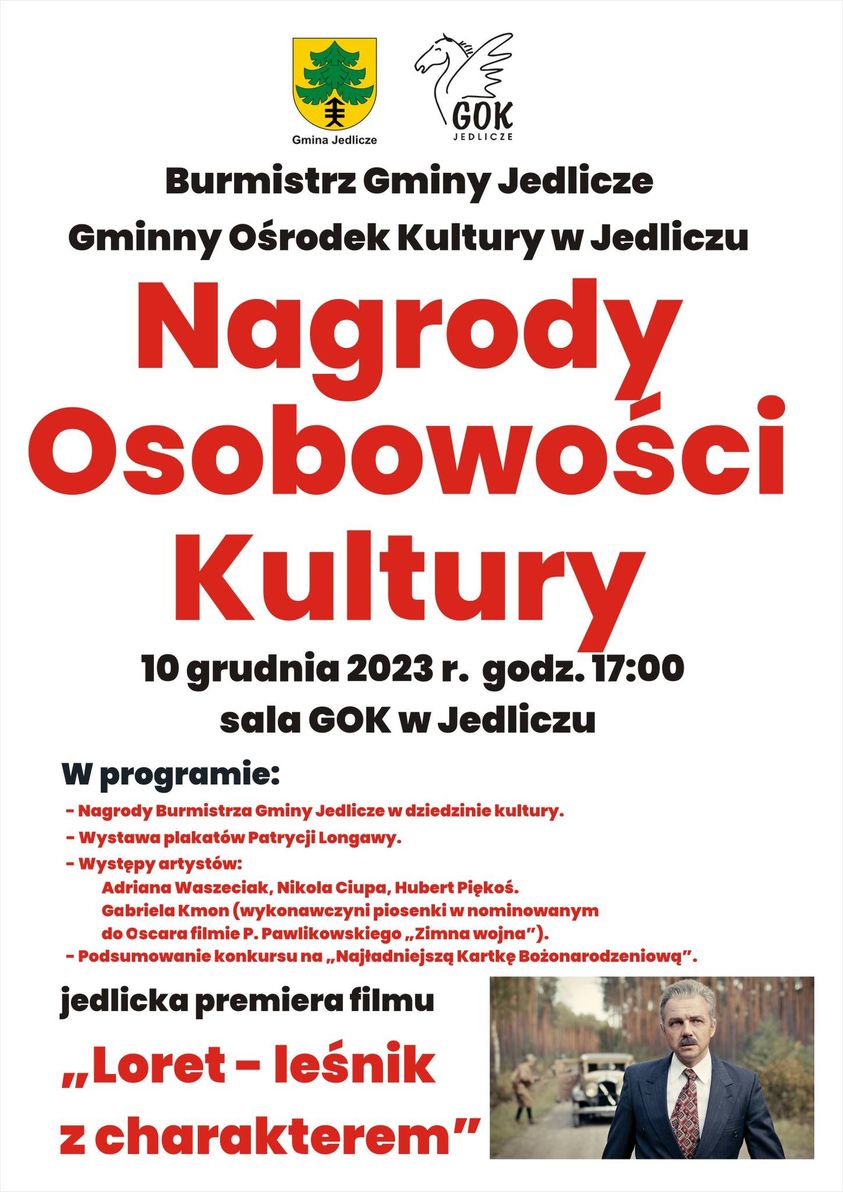 Wręczenie Nagród Osobowości Kultury w gminie Jedlicze