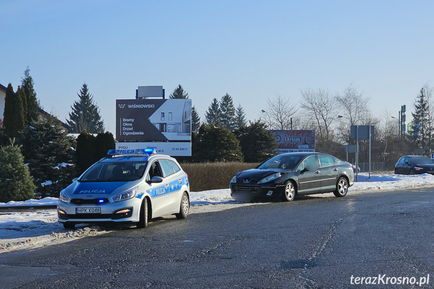 zderzenie samochodów w Krośnie