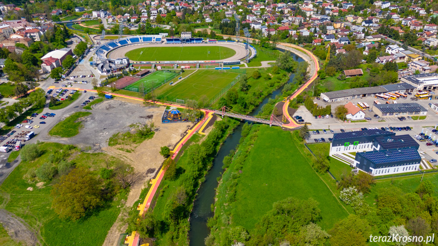 Kolorowe alejki spacerowo-rowerowe w Krośnie