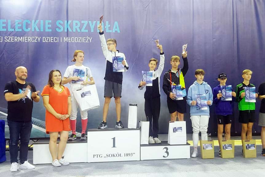 Maciej Grochmal na podium