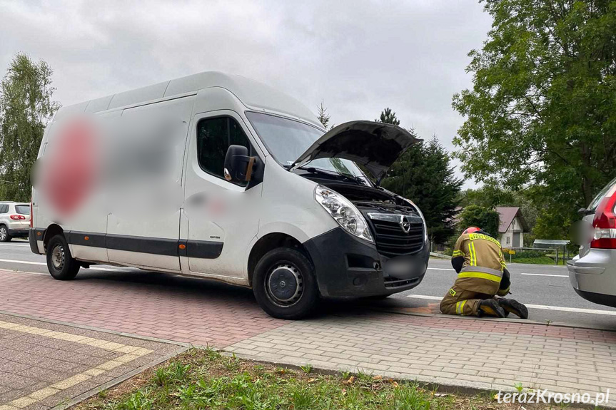 Kolizja trzech samochodów w Jaszczwi