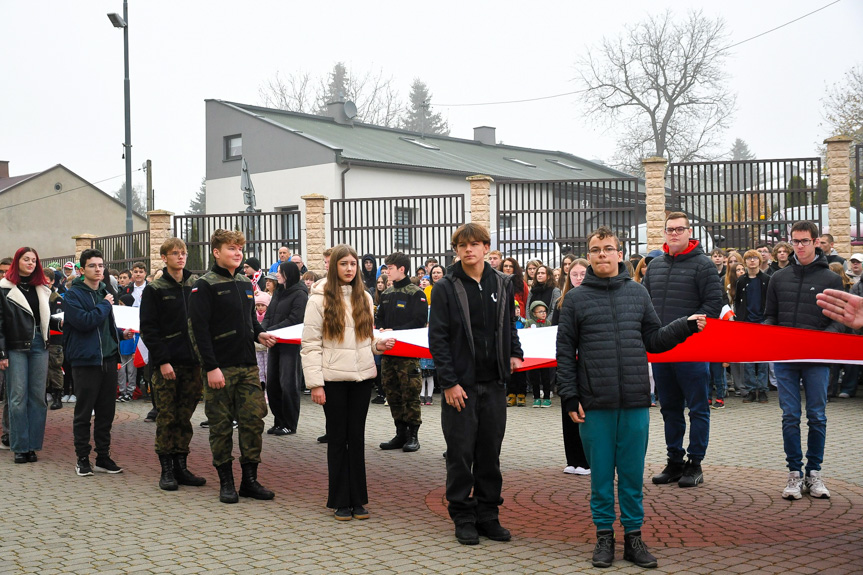 Apel dla Biało-Czerwonej przy LO w Rymanowie i SP w Rymanowie