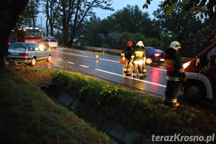 Audi wypadło z jezdni