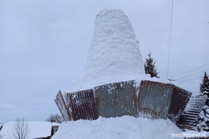 Bałwan gigant w Faliszówce