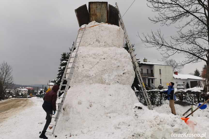 Bałwan gigant w Faliszówce