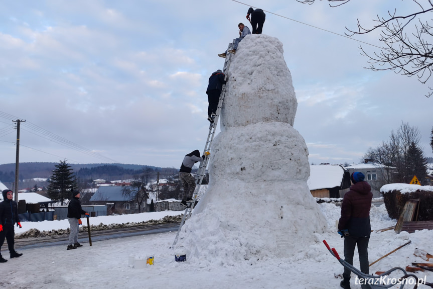 Bałwan gigant w Faliszówce