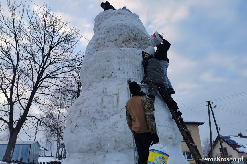 Bałwan gigant w Faliszówce