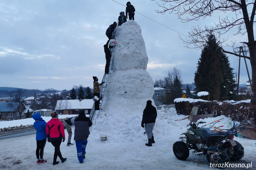 Bałwan gigant w Faliszówce