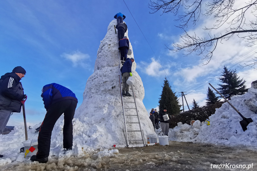 Bałwan gigant w Faliszówce