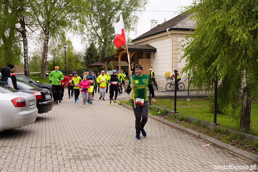 Bieg z flagą w Jaszczwi