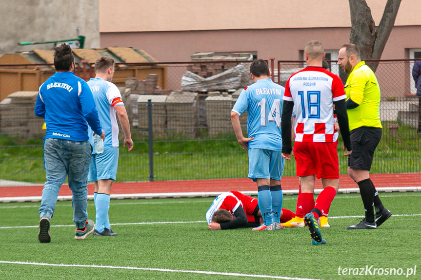 Błękitni Żeglce - Jasiołka Świerzowa Polska 0:3