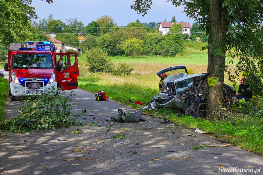 Chorkówka. Samochód uderzył w drzewo