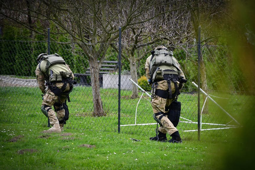 Ćwiczenia policyjnych kontrterrorystów