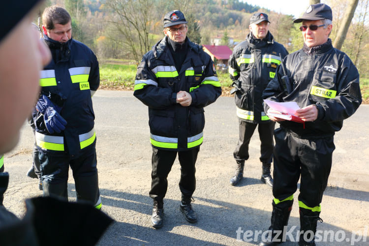 Ćwiczenia zgrywające OSP z gminy Wojaszówka