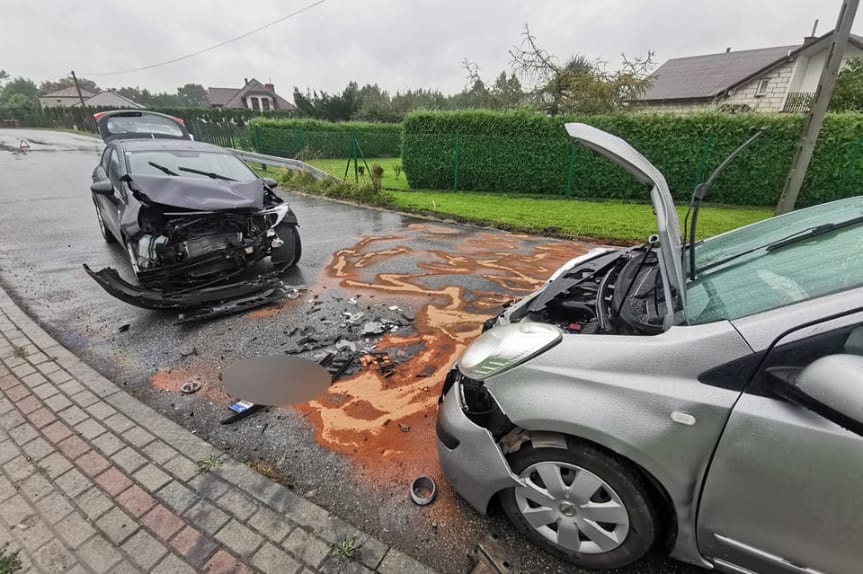 Czołowe zderzenie w Jedliczu