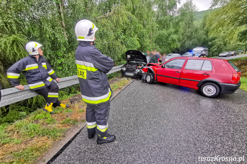 Czołowe zderzenie w Węglówce