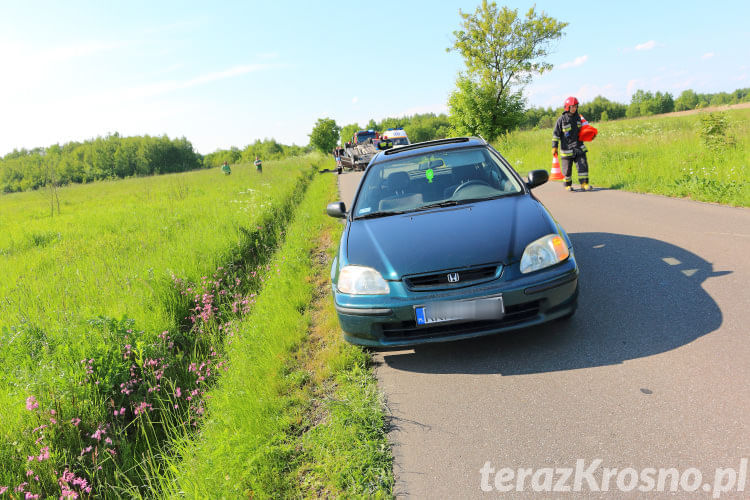 Dachowanie Volvo w Bóbrce