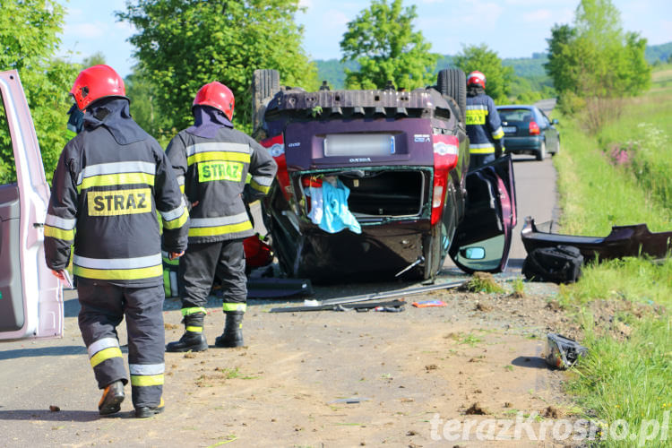 Dachowanie Volvo w Bóbrce