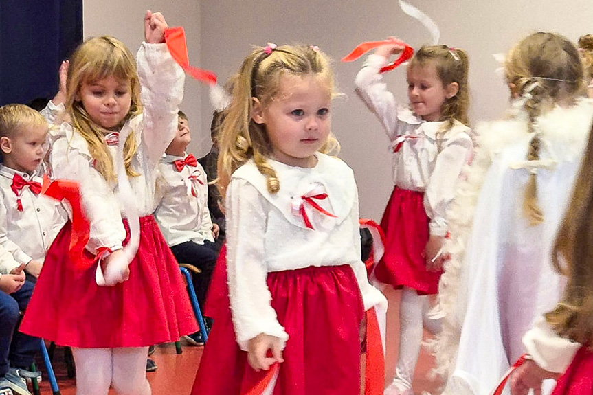 Dzień Niepodległości w Przedszkolu w Lubatowej