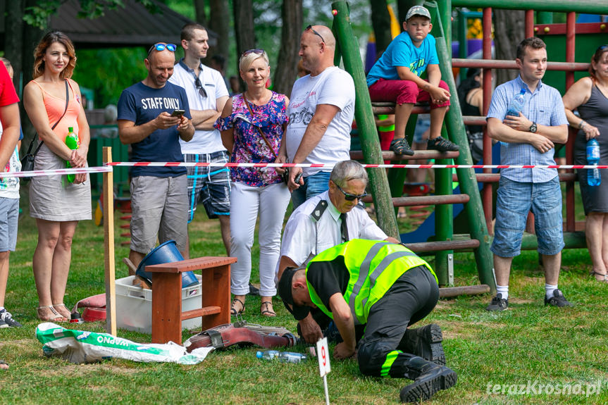 Gminne zawody sportowo - pożarnicze w Wojkówce