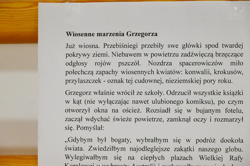 Gminny konkurs "Mistrz języka polskiego"