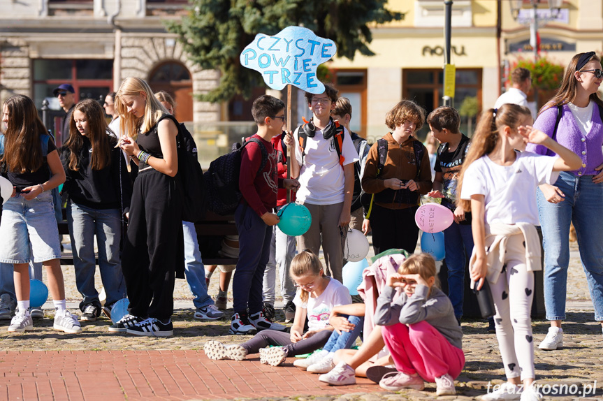 Happening antysmogowy w Krośnie