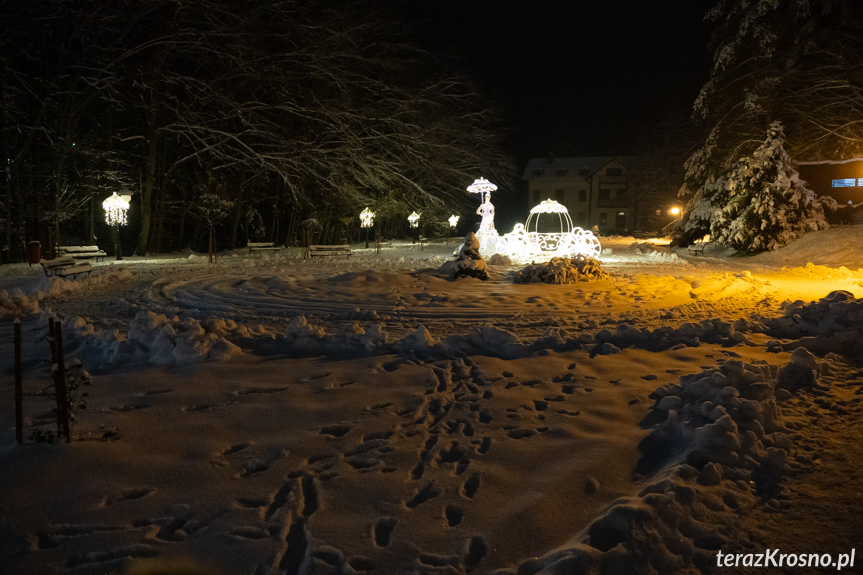 Iluminacje w Rymanowie i Rymanowie-Zdroju