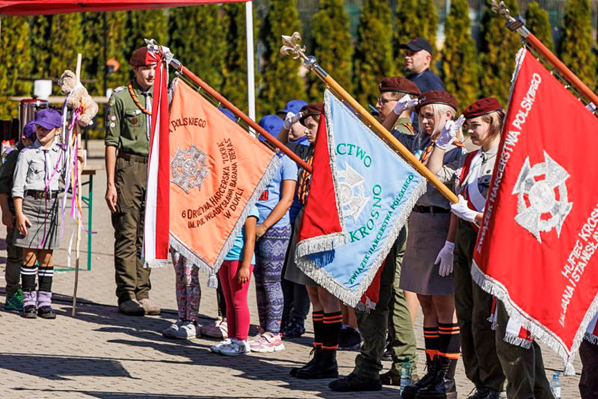 Inauguracja nowego roku harcerskiego w Dukli