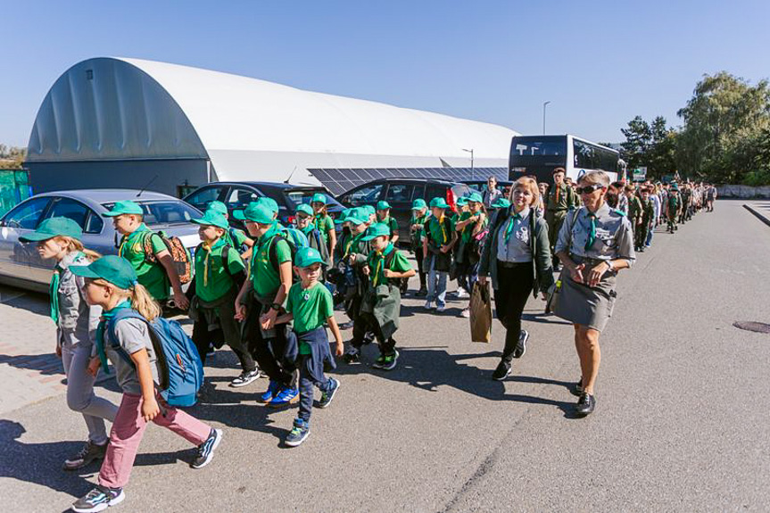 Inauguracja nowego roku harcerskiego w Dukli