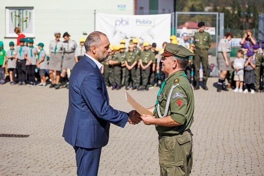 Inauguracja nowego roku harcerskiego w Dukli